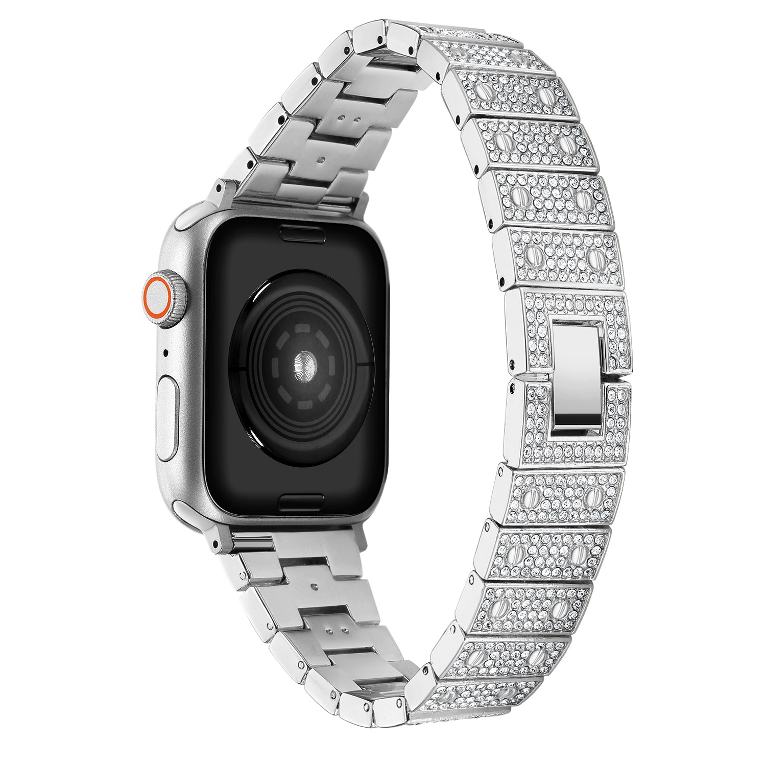 Rhinestone Decor Alloy Watch Band Wrist Bracelet for Apple Watch Series 9 8 7 41mm 6 SE (2023) SE (2022) SE 5 4 40mm 3 2 1 38mm Rhinestone Decor Alloy Watch Band Wrist Bracelet for Apple Watch Series 9 8 7 41mm 6 SE (2023) SE (2022) SE 5 4 40mm 3 2 1 38mm